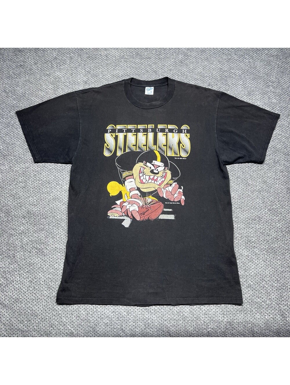 Vintage 1994 Pittsburgh Steelers Tasmanian Devil T-Shirt XL Football RARE MENS